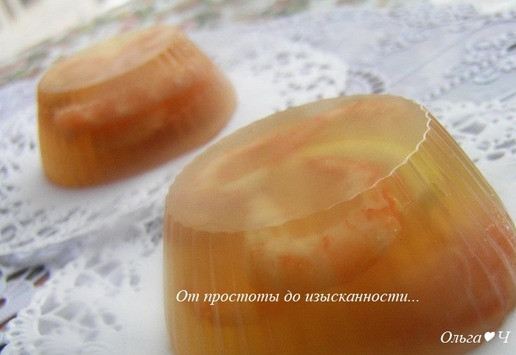 1. Этап. Креветки в шампанском: Подавайте к столу.