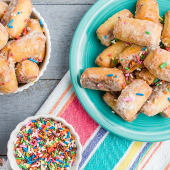 Birthday Cake-Flavored Soft Pretzels