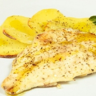 Филе рыбы с картошкой