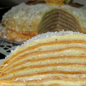 Блинный торт с медом