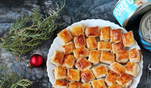 1. Этап. Закуска Малышки с тунцом: Ну вот и все. Хороших вам праздников и с наступающим Новым годом!