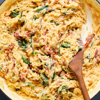 Creamy Tuscan Orzo