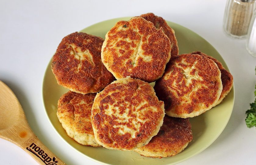 1. Этап. Рыбные котлеты в панировке: Рыбные котлеты в панировке готовы.