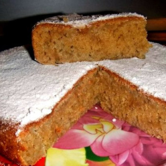 Постная банановая коврижка в мультиварке