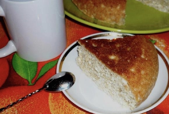 1. Этап. Творожная запеканка с отрубями: 6. После выпекания дайте немного запеканке постоять и 