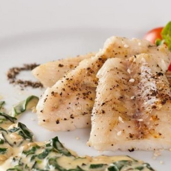 Жареное филе судака