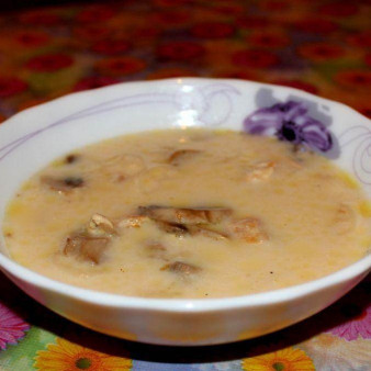 Куриный сырный суп