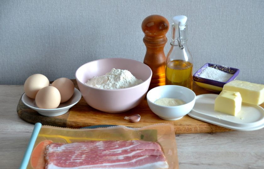 1. Этап. Классическая итальянская паста: Подготовьте ингредиенты.