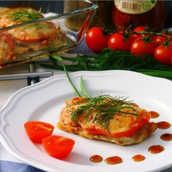 Эскалоп свиной в духовке