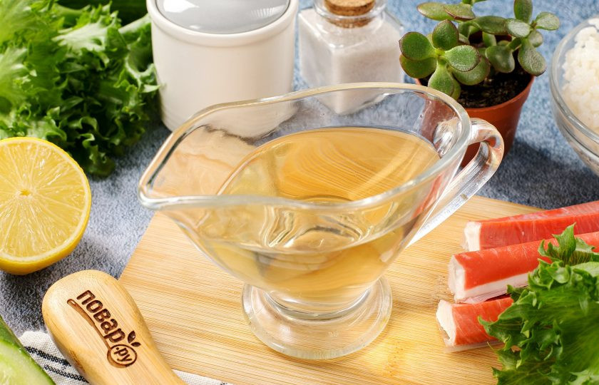 1. Этап. Заправка для роллов для риса: Заправка для роллов для риса готова. Такая заправка придаст рису необходимую 