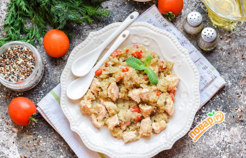 1. Этап. Киноа с индейкой: Приятного аппетита!