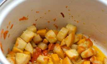 1. Этап. Овощной мисо-суп: До такого вот состояния.