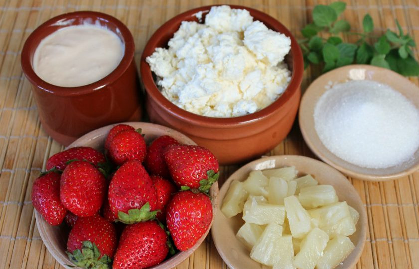 1. Этап. Десерт Нежность: Подготовим ингредиенты.