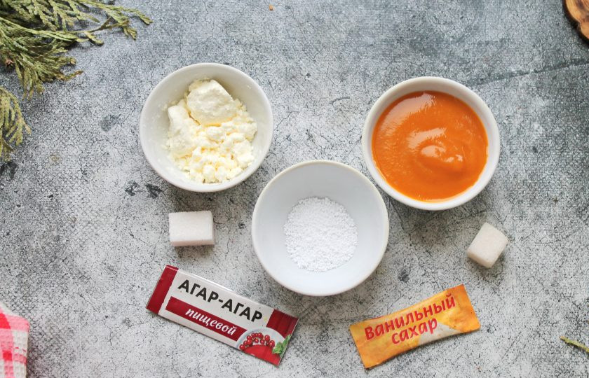 1. Этап. Зефир на альбумине: Подготовьте все необходимые ингредиенты для приготовления зефира на альбумине.