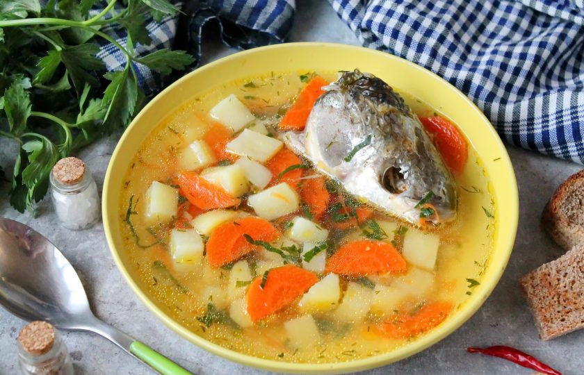 1. Этап. Уха из рыбных голов: Приятного аппетита!