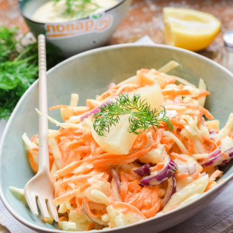 Коул слоу с ананасом