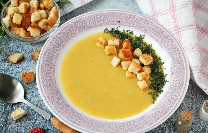 1. Этап. Суп-пюре из кабачков на мясном бульоне: Приятного аппетита!