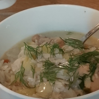 Куриный суп Авголемоно