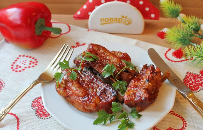 1. Этап. Ребрышки по-мексикански: Ребрышки по-мексикански готовы. Можно подавать к столу.