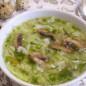 Постные щи из свежей капусты с грибами