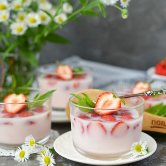 Желе из йогурта