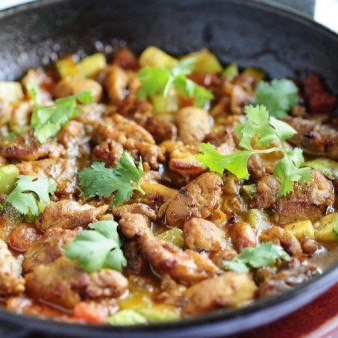 Курица с овощами