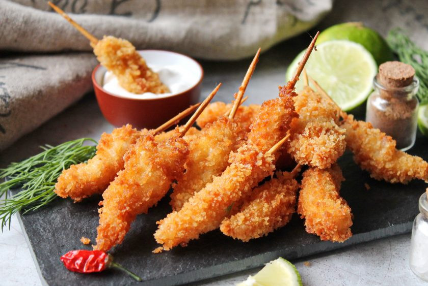 1. Этап. Креветки в сухарях панко: Приятного аппетита!