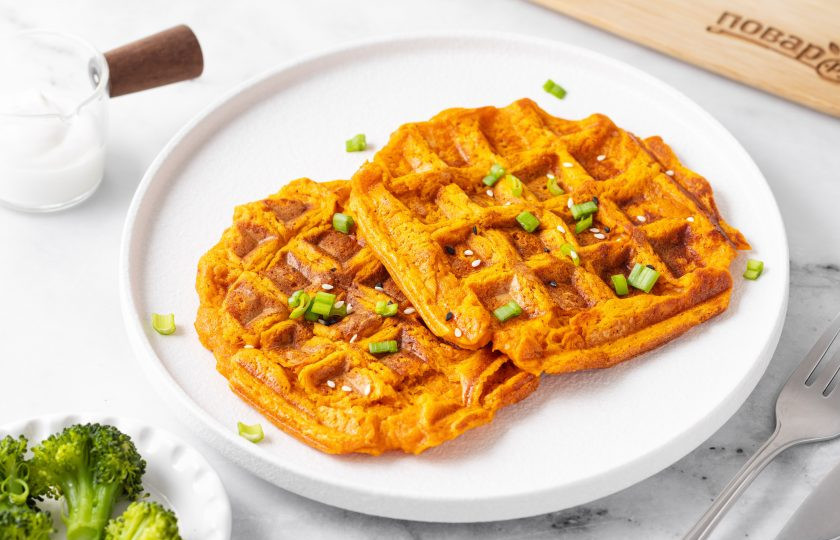 1. Этап. Вафли из батата: Вафли из батата готовы, приятного вам аппетита!