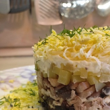 1. Этап. Салат Родные рядом: Приятного аппетита!