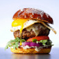 Gruyere and Egg Burgers