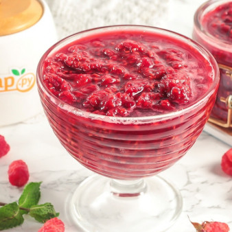 Малиновое варенье в сиропе