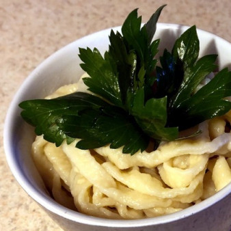 Домашняя лапша с добавлением тофу