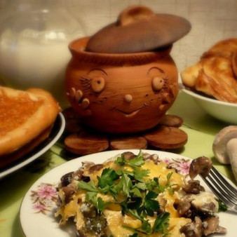 Курица в горшочке в духовке