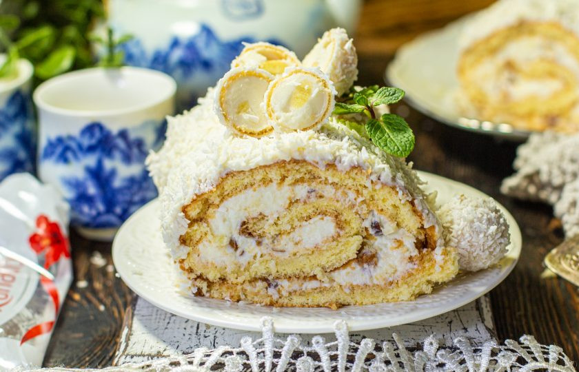 1. Этап. Рулет Рафаэлло: Приятного аппетита!