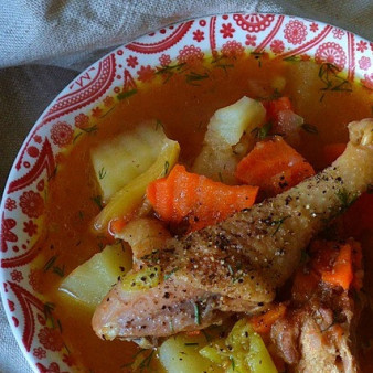 Соус по-кубански с курицей