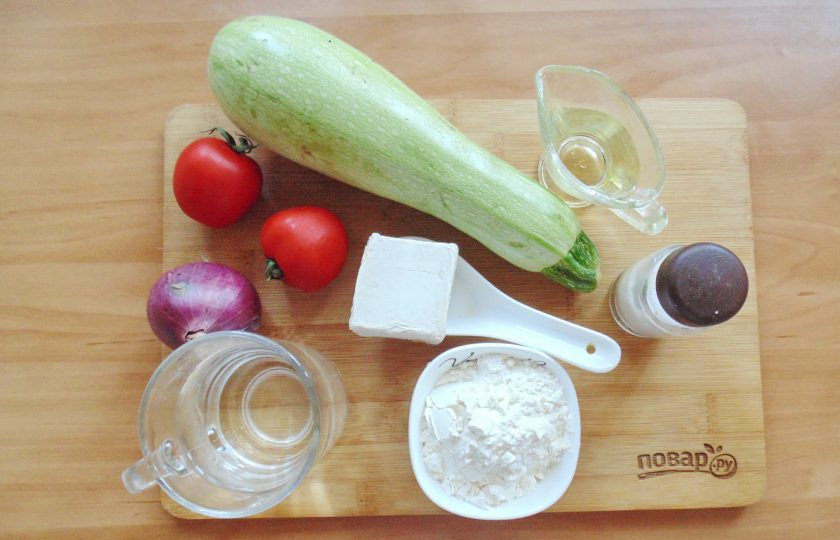 1. Этап. Испанская пицца: Подготовьте ингредиенты для приготовления испанской пиццы.