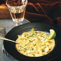 Thai Chicken and Coconut Soup with Noodles