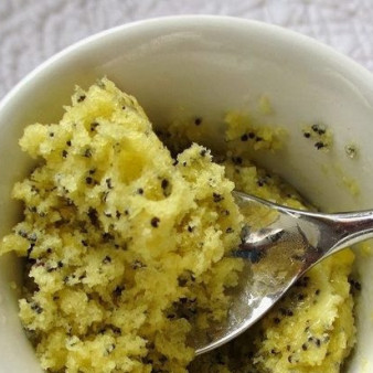 Лимонный кекс в микроволновке за 5 минут