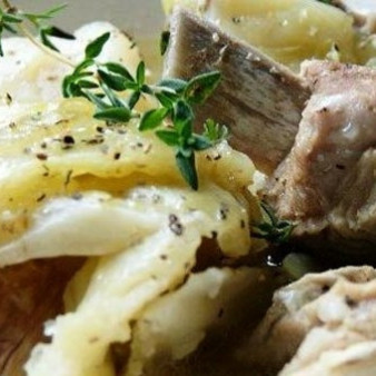 Баранина тушеная с капустой