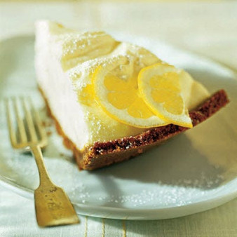 Lemon Cream Tart with Gingersnap Crust