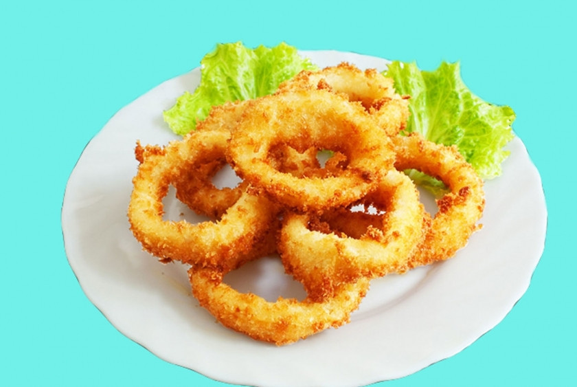 1. Этап. Кальмары в панировочных сухарях: Прожарьте до золотистого цвета. Приятного аппетита.