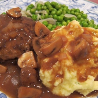 Грибной стейк Салисбури