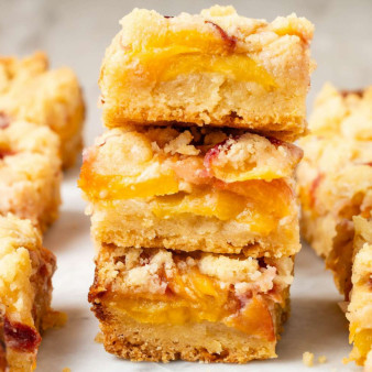Peach Crumb Bars