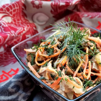 Печёночный салат Нетипичный