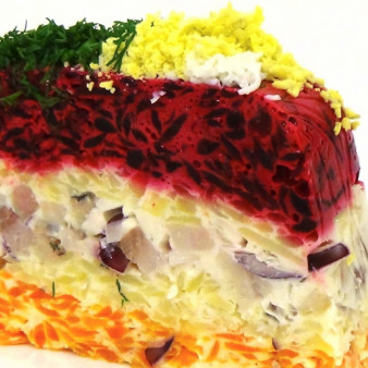 Салат Шуба в желе