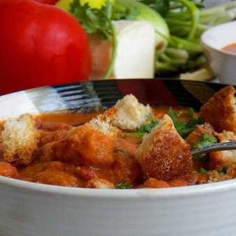 Постный фасолевый суп-пюре