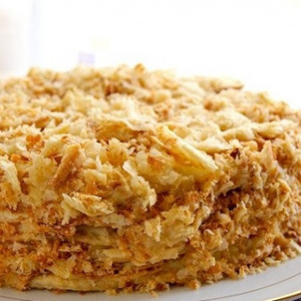 Торт из готового слоеного теста