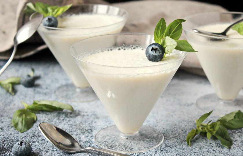 1. Этап. Базиликовая панакота: Приятного аппетита!