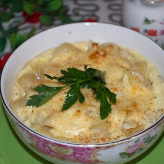 Макароны с сыром в духовке