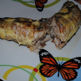 Скумбрия в духовке с майонезом